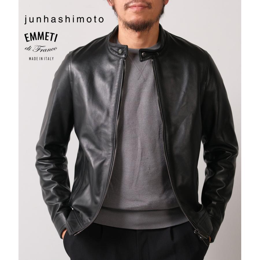 EMMETIコラボ】【junhashimoto|ジュンハシモト】JURI レザージャケット