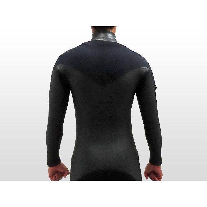 セミドライ オールブラック ウェットスーツ WAVY メンズ サーフィン