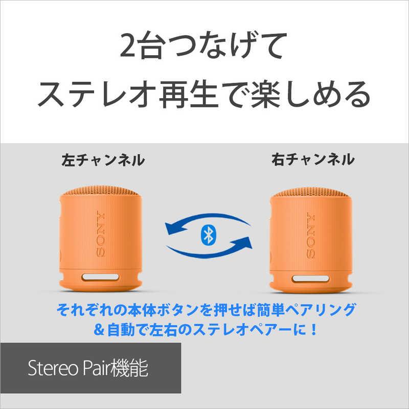SONY（ソニー） ワイヤレスポータブルスピーカー オレンジ［防水