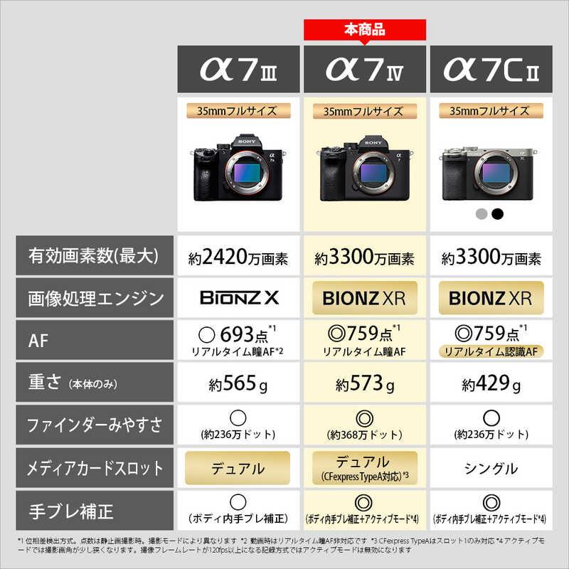 SONY（ソニー） α7 IV ミラーレス一眼カメラ レンズキット α7IV ズーム