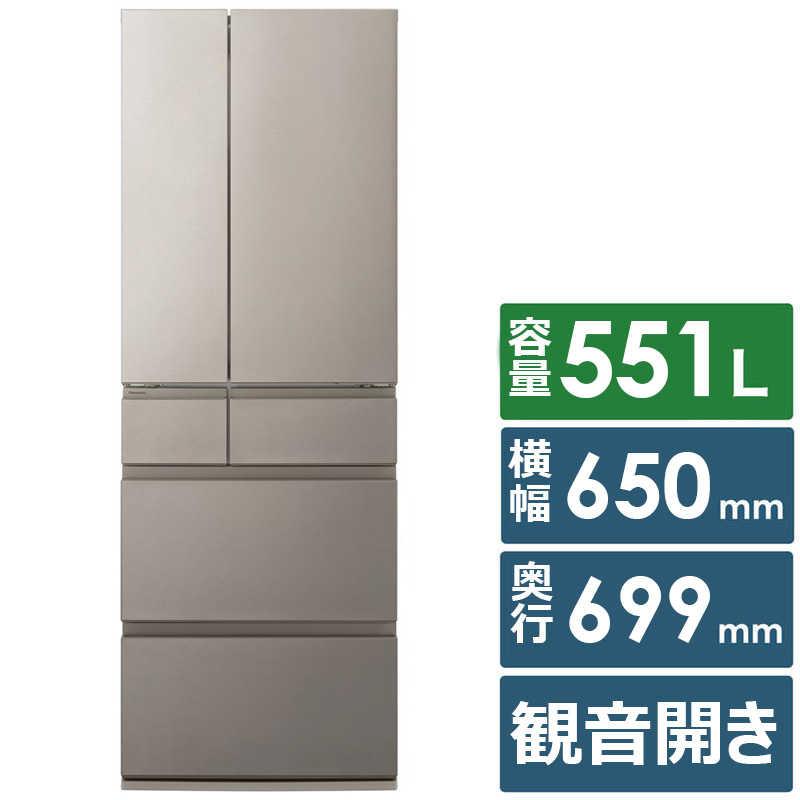 パナソニック Panasonic 冷蔵庫 6ドア 551L フレンチドア(観音開き) HY