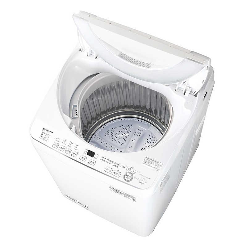 シャープ SHARP 全自動洗濯機 洗濯7.0kg 穴なし槽 ホワイト ES-GE7K-W