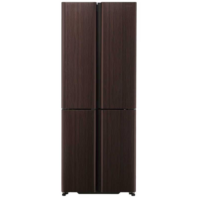 アクア AQUA 冷蔵庫 4ドア 420L フレンチドア(観音開き) 幅70cm ダーク