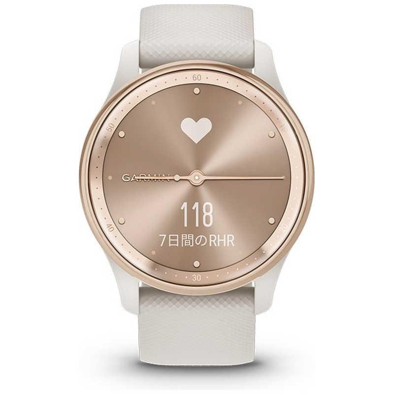GARMIN スマートウォッチ vivomove Trend Ivory / Peach Gold(Suica