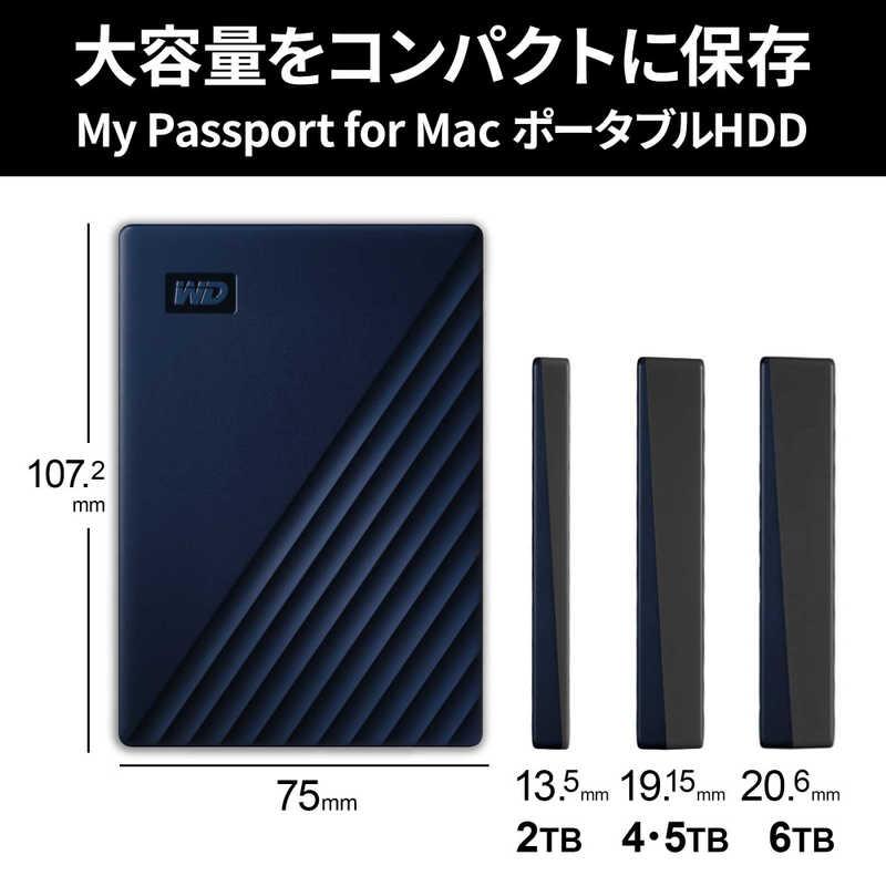 WESTERN DIGITAL USB-C＆USB-A両対応 Mac用ポータブルハードディスク