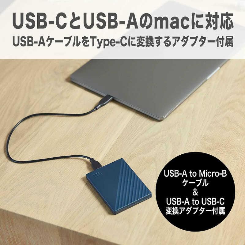 WESTERN DIGITAL USB-C＆USB-A両対応 Mac用ポータブルハードディスク