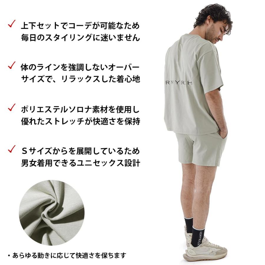 セットアップ メンズ 春夏 夏服 半袖 Tシャツ ハーフパンツ ショート