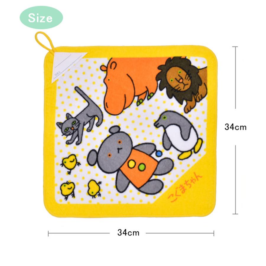 ループ付きタオル 34×34cm ハンドタオルノラネコぐんだん こぐまちゃん