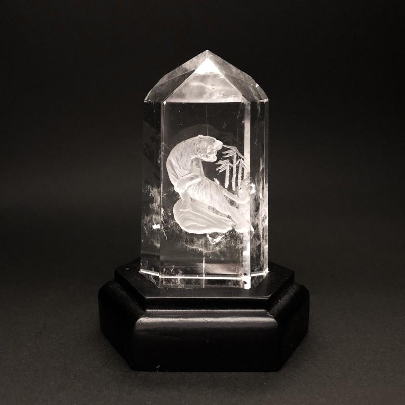 合成水晶 白虎 彫刻 伝統工芸品 風水 合成水晶 白虎 彫刻 伝統工芸品 風水