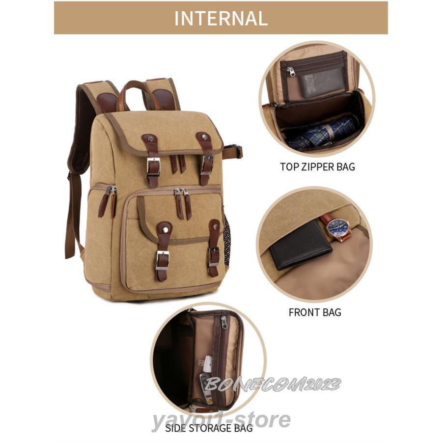 カメラバッグ リュック カスタム仕切り【全3色】 大容量 一眼レフ 三脚