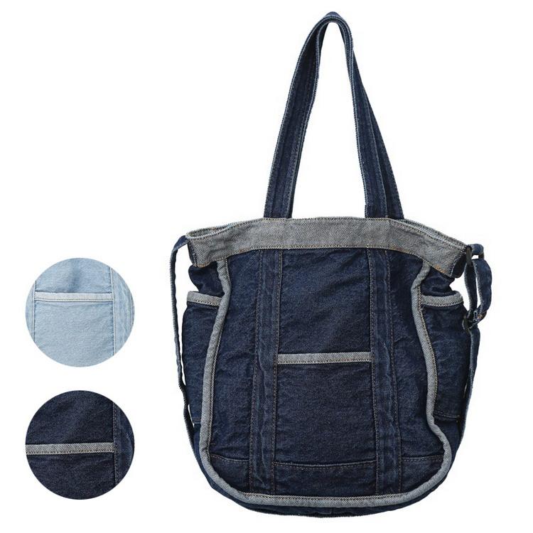 トートバッグ ショルダーバッグ デニム 2wayバッグ 大容量 カバン 鞄