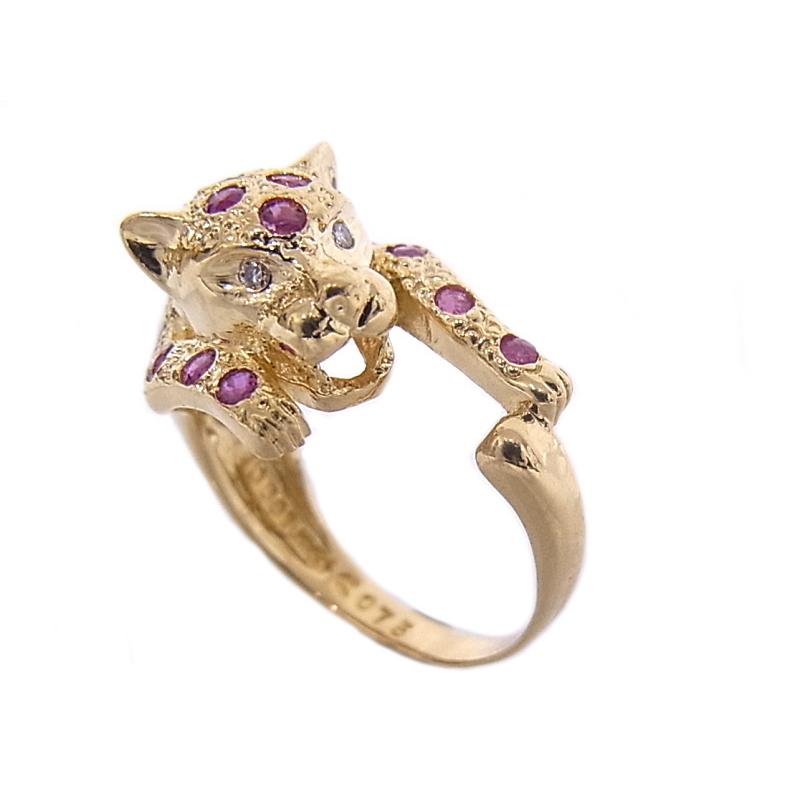 K18 造幣局マーク 750 ルビー ダイヤ リング K18 造幣局マーク 750