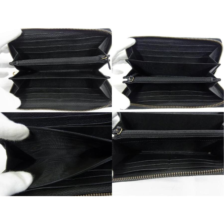 GUCCI（グッチ） ラウンドファスナー 長財布 レザー 496317