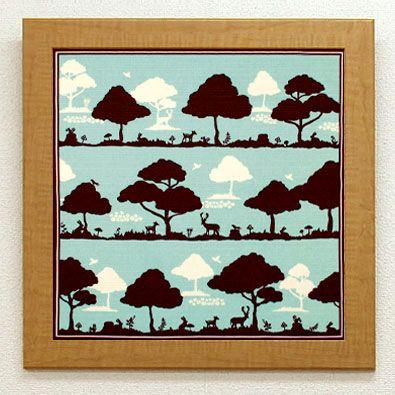 額縁 ハンカチ額 しっかり フレーム ナチュラル木目 外寸520×520mm