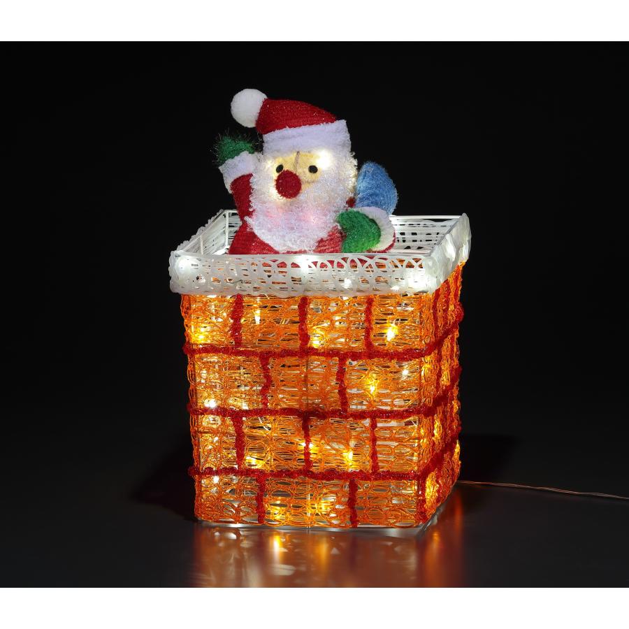 LEDムービングクリスタル 煙突サンタ WG-24312SA サンタクロース 動く
