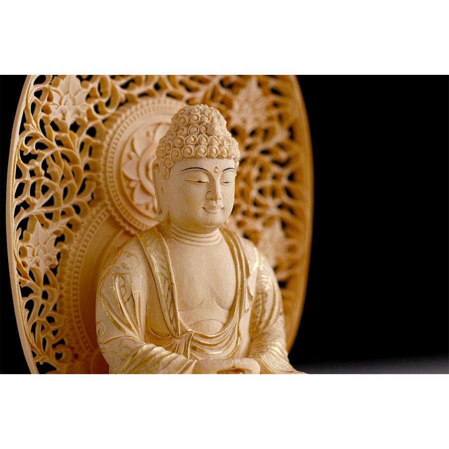 神棚 神具 仏具 やまこう 仏像 □ 総柘植 2寸【金泥描き】釈迦如来像