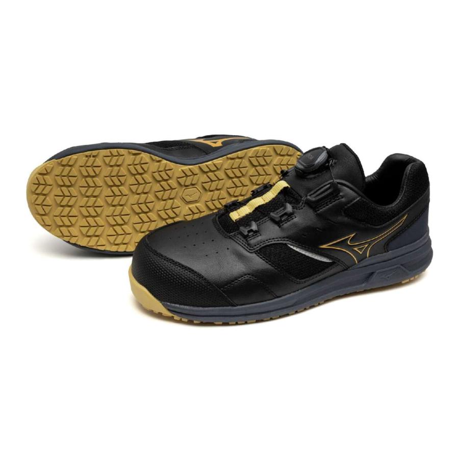 オールマイティ MIZUNO LSII51L WIDE F1GA241509 ブラック×ゴールド