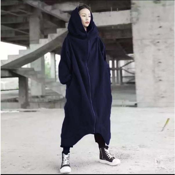 ロングパーカー レディース スウェットワンピース トレーナー ドルマン