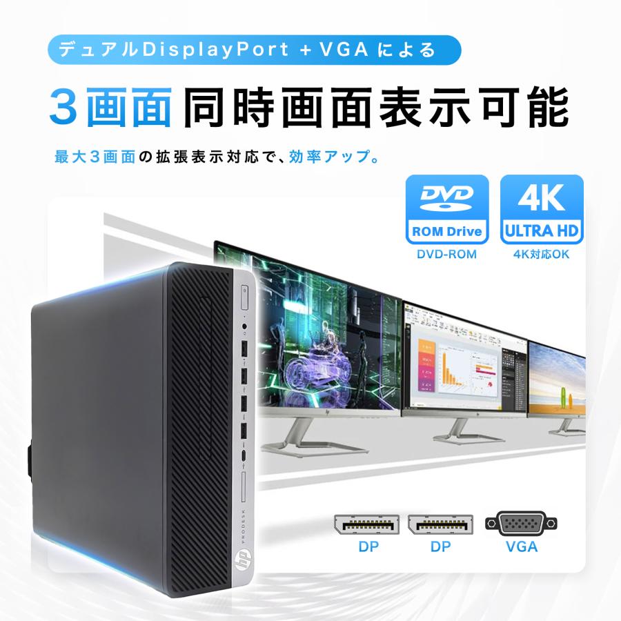 ProDesk 【中古PC】HP デスクトップパソコンPC 600G5 SFF i5 i7 9700