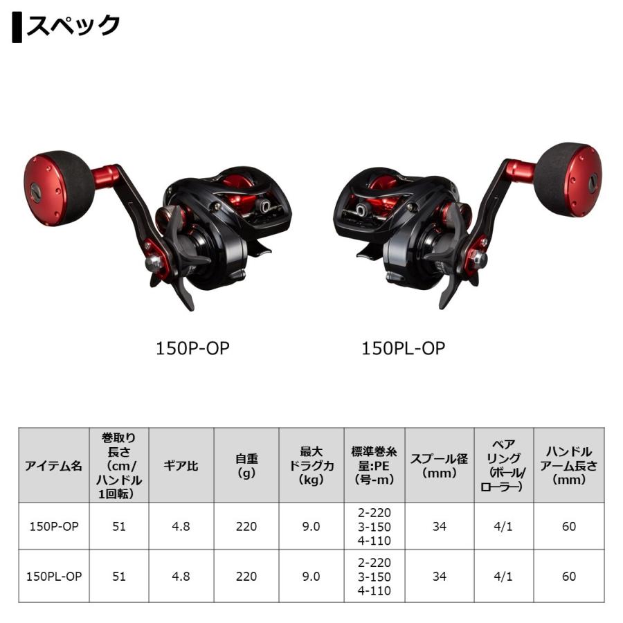 DAIWA（ダイワ） FUNE XT 150P-OP / 船 手巻 リール ローギア パワー