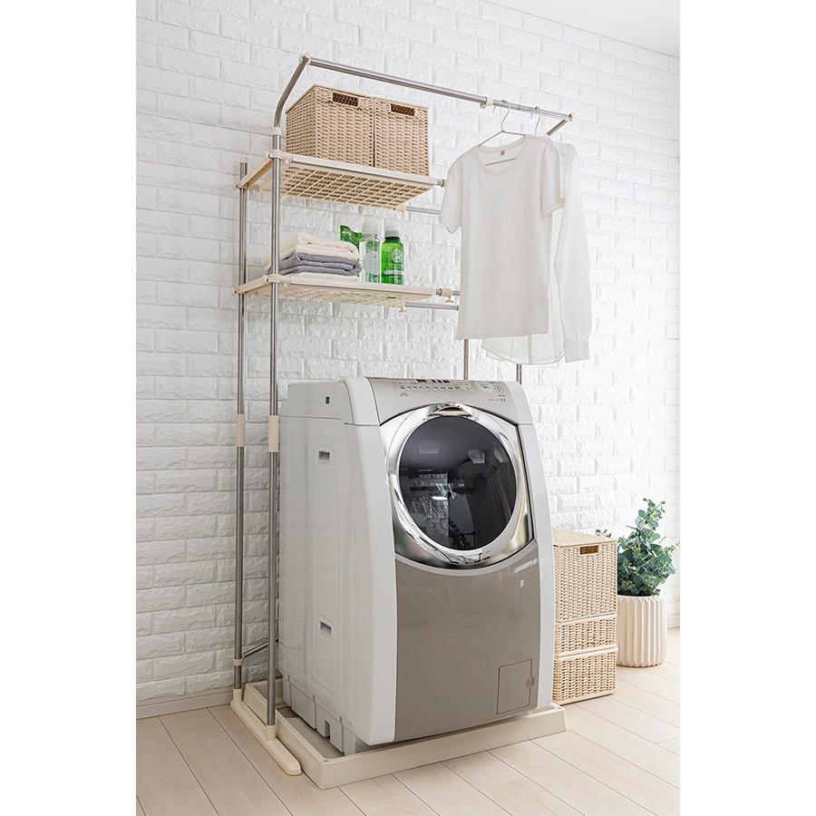 洗濯機ラック セキスイ ステンレス洗濯機ラック ステン＆ホワイト SSR