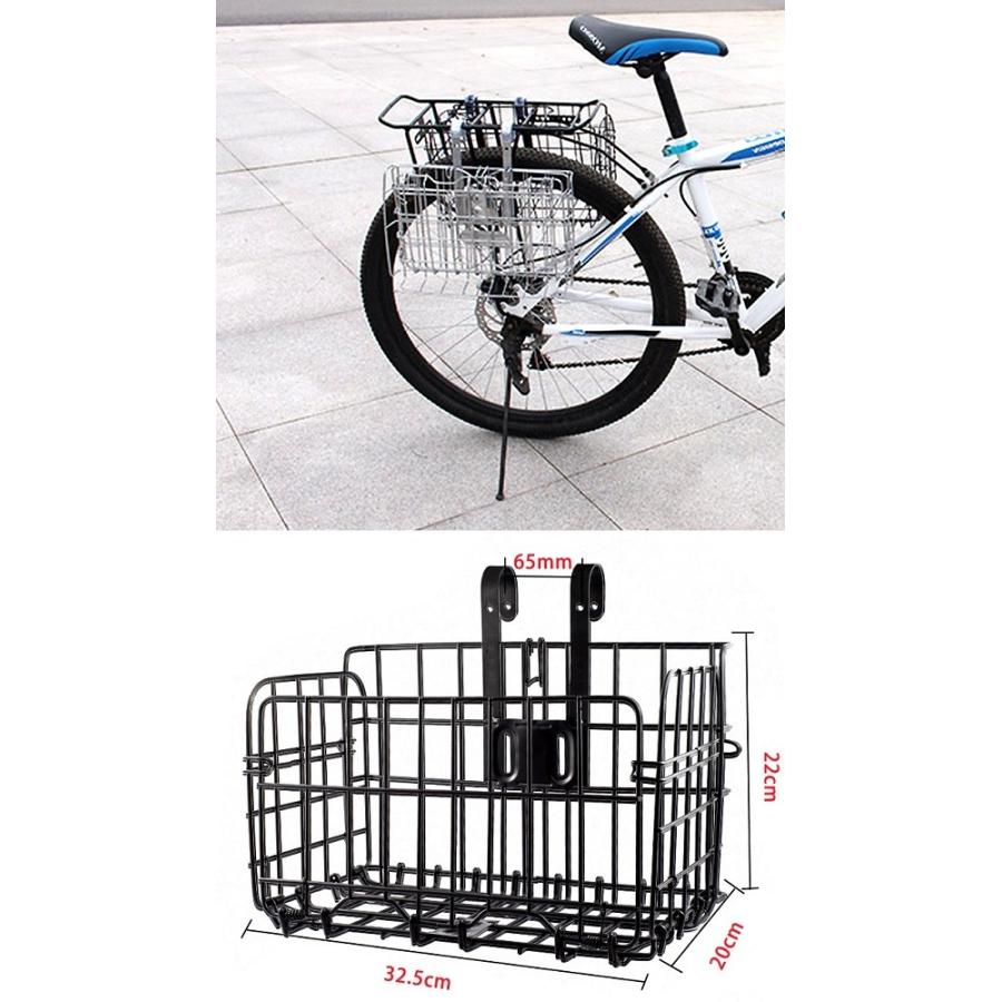 並行輸入品】折りたたみ 自転車かご 《ブラック》 前かご 後ろかご