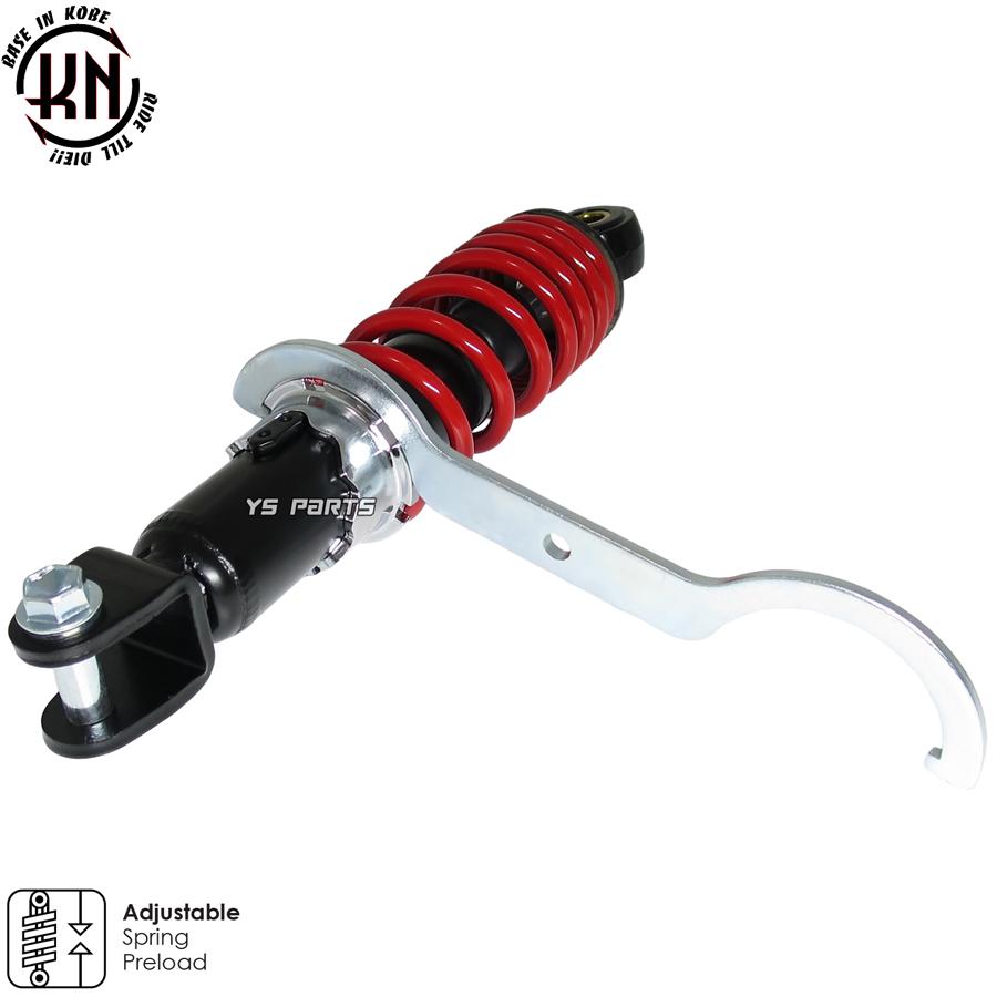 ツインダンパー KNリアサス黒赤230mm スーパーディオAF27 スーパー