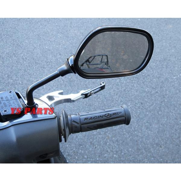 ショートミラーブラック8mm逆ネジ シグナスX 1型(5UA 5TY SE12J),2型