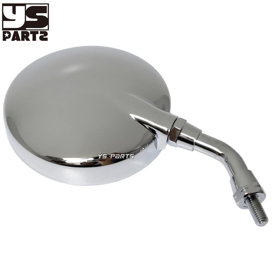 左右共通形状ショートミラーVer.3 銀8mm正ネジ スーパーディオ[AF27