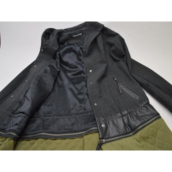 VIVIENNE TAM（ヴィヴィアンタム） 2WAY丈 フード 裾切替 コート 38