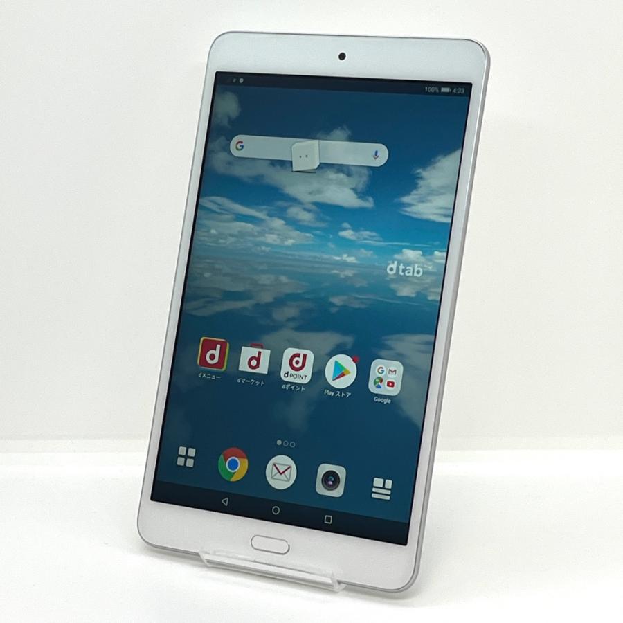 dtab 【美品】dtab Compact d-02K シルバー docomo SIMフリー 8インチ