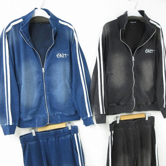 SET UP 上下セット ロゴ刺繍 デニムジャケット＆デニムパンツ Side