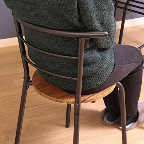 不二貿易 ダイニング テーブル&チェアセット 2人用 幅120cm 奥行40cm