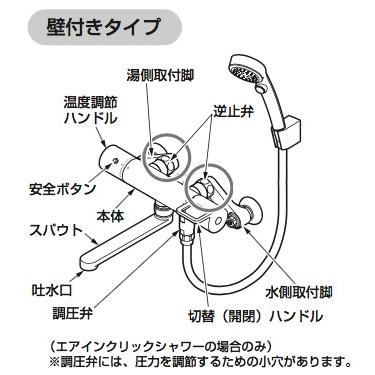 TOTO TOTO：浴室用水栓 壁付サーモスタット混合水栓 GGシリーズ 一般