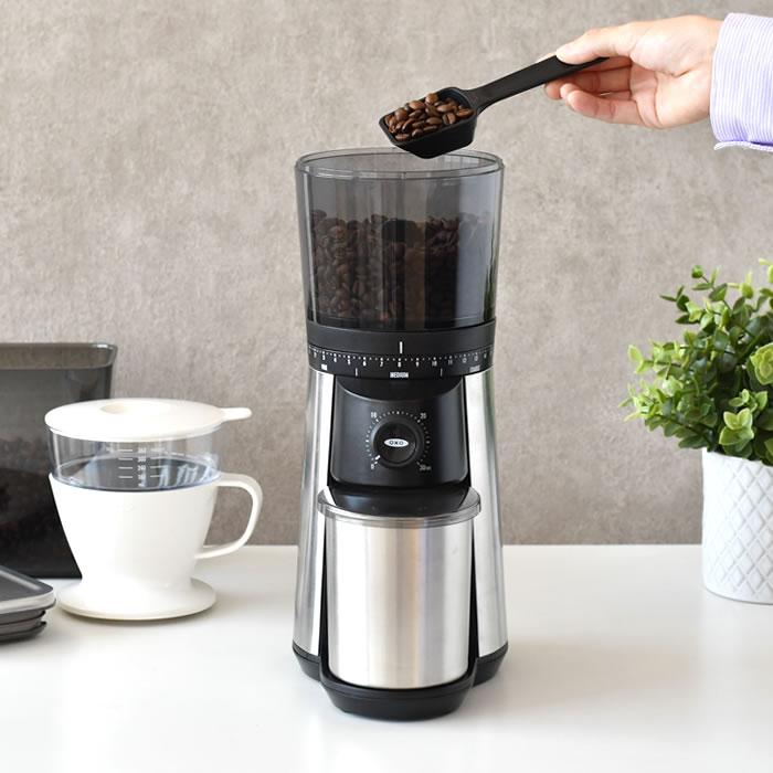 OXO（オクソー） タイマー式コーヒーグラインダー コーヒーミル 電動