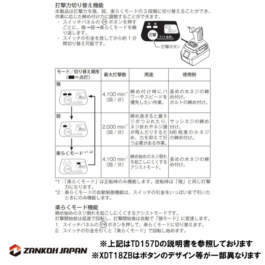 マキタ（makita） 国内仕様 TD157D 同等品 インパクトドライバー