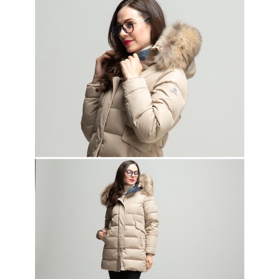 Pyrenex（ピレネックス） リアルファー フード ボタンジップ ダウン