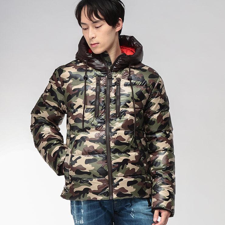 Mackage マッカージュ ダウン メンズ ダウンブルゾン カモフラージュ