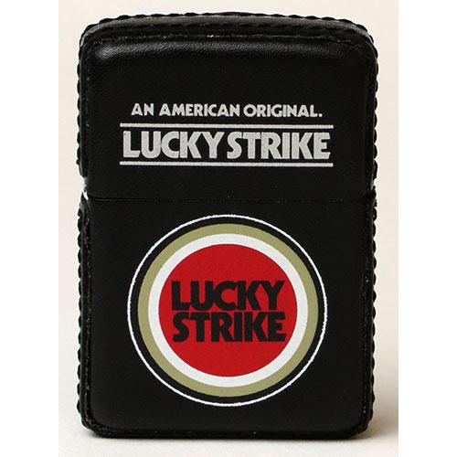 ZIPPO（ジッポー） 「ラッキーストライク」ジッポー E.くろ革巻、黒色