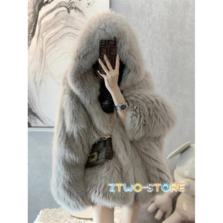 ファーコート フォックスファーコート ファージャケット レディース 冬