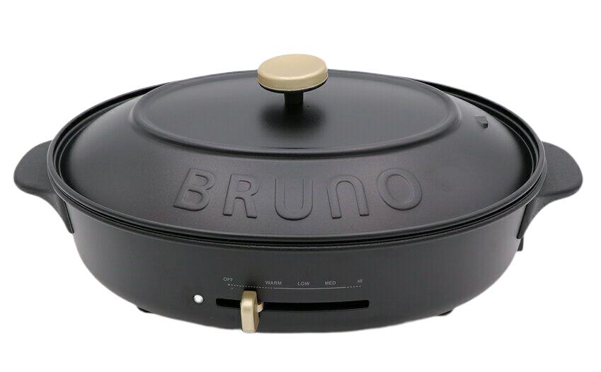 BRUNO BRUNO オーバルホットプレート BOE053-BGY（ブルーグレー