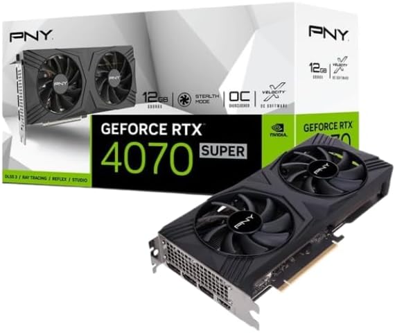 PNY VCG4070S12DFXPB1-O ［PNY GeForce RTX 4070 SUPER 12GB VERTO OC