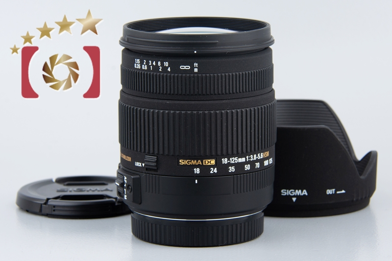 SIGMA シグマ 18-125mm F3.8-5.6 DC OS HSM キヤノン用 交換レンズ