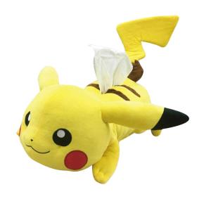 ティッシュケース ポケモン ピカチュウ 寝そべり （ ティッシュカバー
