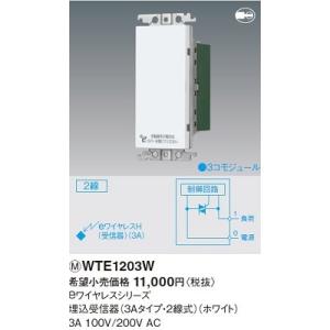 Panasonic（パナソニック） 電設資材 WTK1811WK センサ付配線器具 熱線