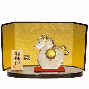 干支 午 置物 馬 うま 2026年/ 風水クリスタル 福午 /粗品 販促 景品