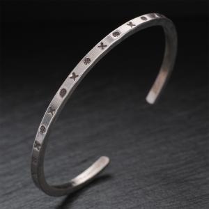 カレン 族 シルバー バングル フリーサイズ メンズ レディース 民族