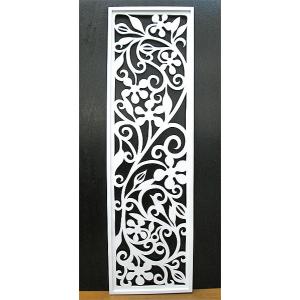 バリアート ドットペイントアート 縦 黒・白 渦巻き ［120cmx30cm