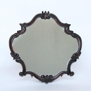 壁掛け鏡 おしゃれ ウォールミラー ロココ調 姫系 アイボリー ホワイト