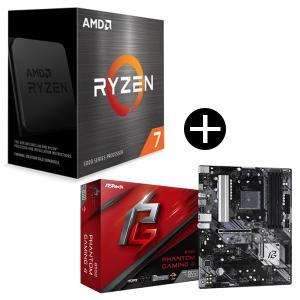 国内正規品 AMD Ryzen 7 5700X W/O Cooler CPU + ASRock B550M Pro RS